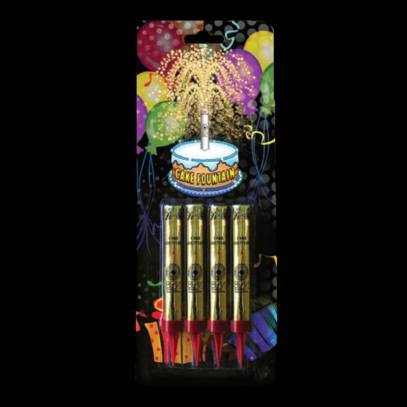 CAKE FOUNTAIN 4/PK