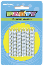 Carregar imagem no visualizador da galeria, Spiral Birthday Candles, 10ct